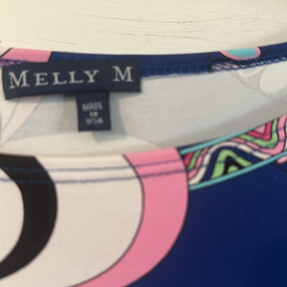 Women’s Melly M. Multi Color Floral Long Sleeve Nylon & Spandex Shift Dress - Picture 5 of 9